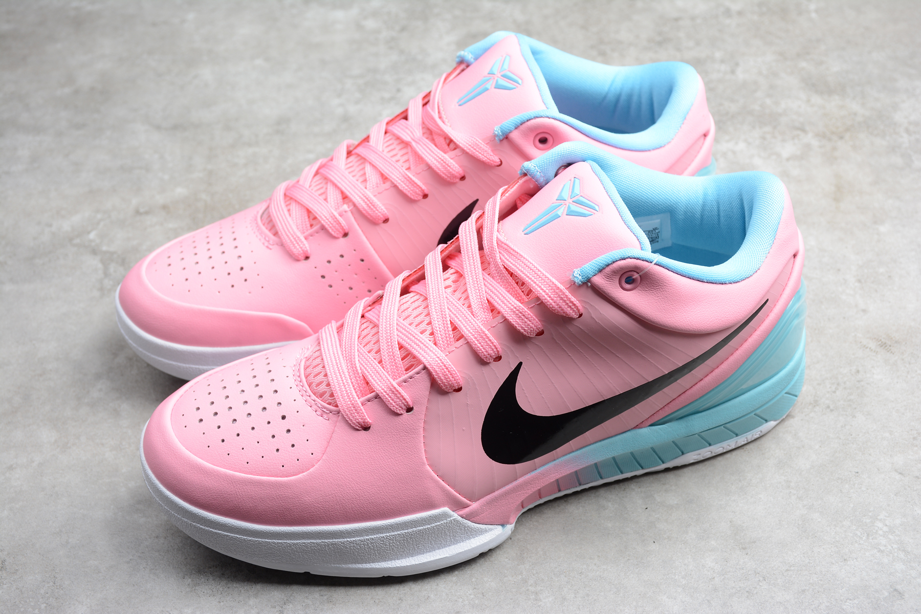 NiKe Zoom Kobe 4 Proto Pink Black Jade Blue Shoes